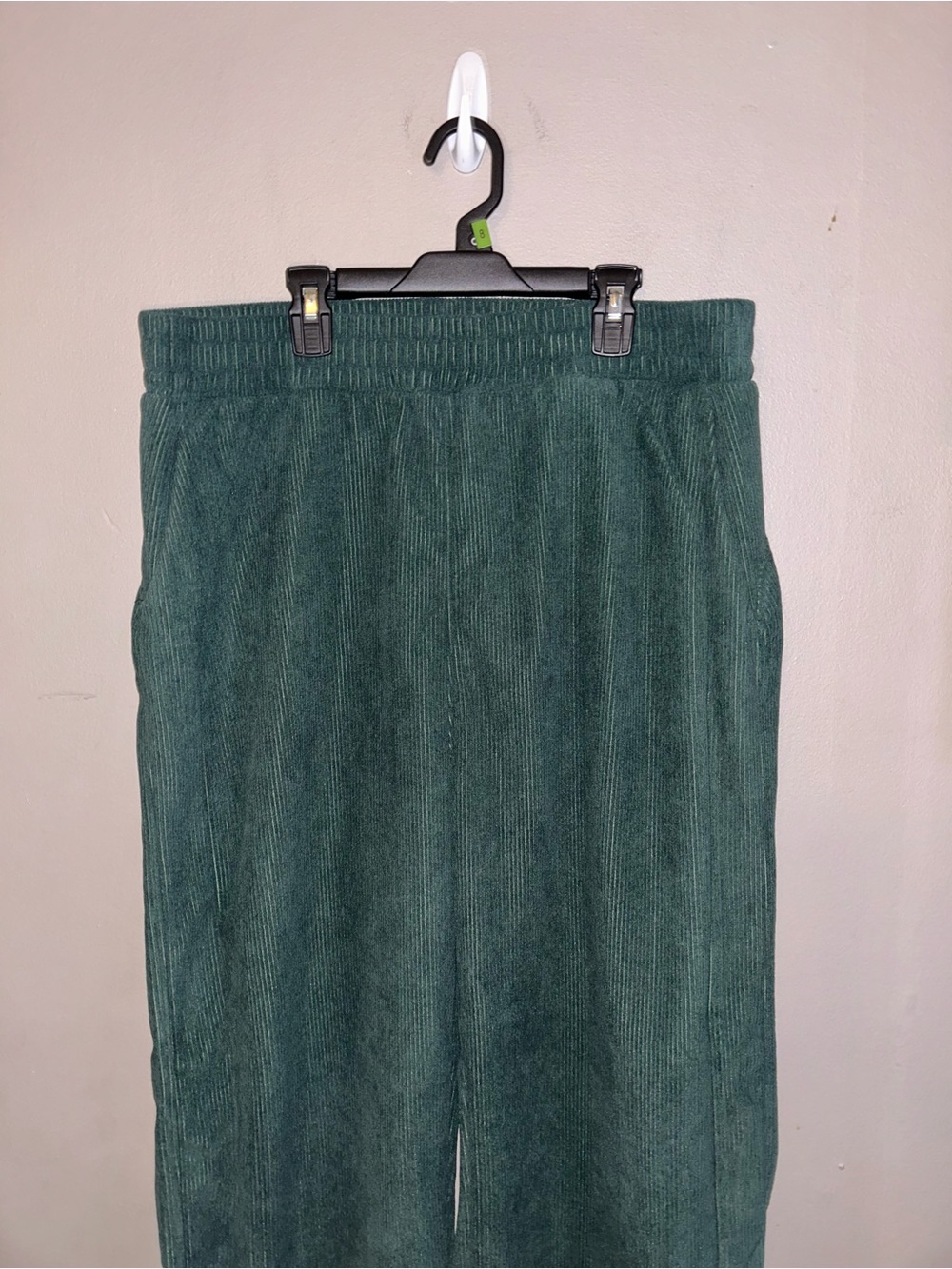 Halara Pants - High Waisted Pocket Straight Leg Baggy Mop Corduroy Casual - Picture 4 of 13